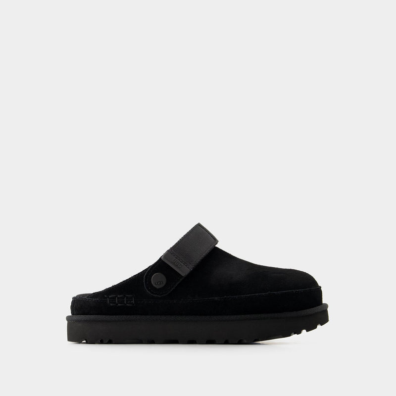 W Goldenstar Slides - UGG - Leather - Black