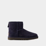 Classic Mini II Ankle Boots - Ugg - Leather - Blue