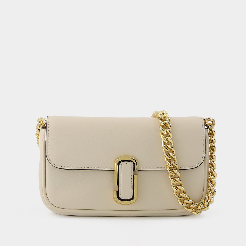 トートバッグ Marc Jacobs Pushlock Mini Hobo Bag - Cloud White - Leather Pushlock Mini Hobo Bag - Marc Jacobs - Cloud White - Leather