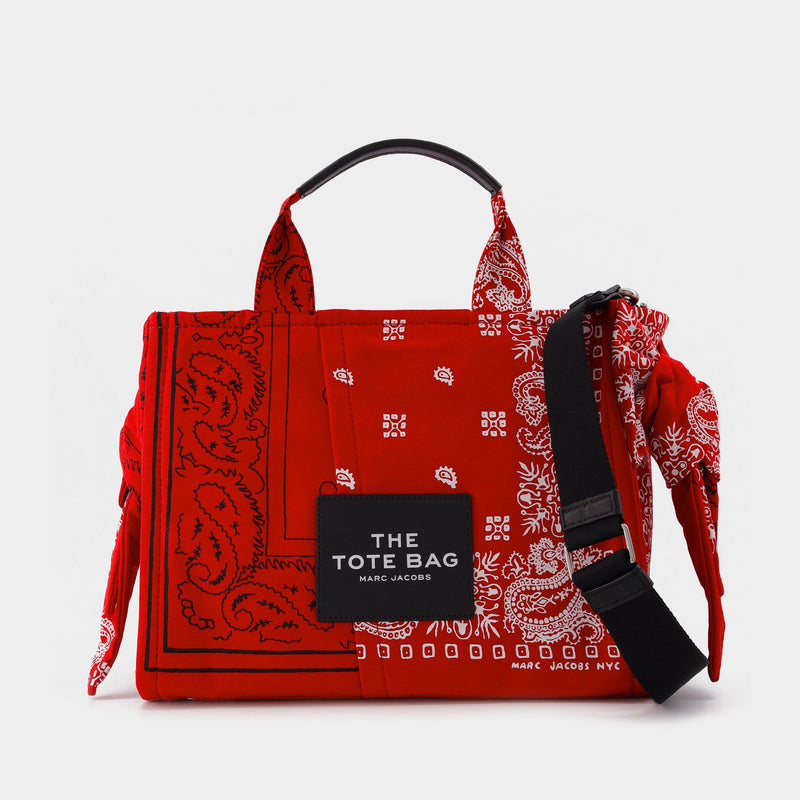 The Small Tote in True Red Canvas