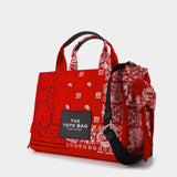 The Small Tote in True Red Canvas