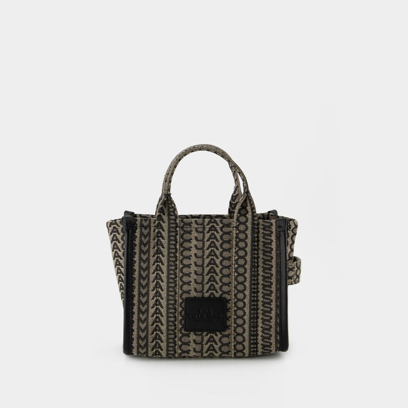 The Micro Tote Bag Monogram - Marc Jacobs - Beige Multi - Cotton 