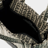 The Micro Tote Bag Monogram - Marc Jacobs - Beige Multi - Cotton