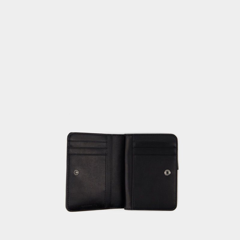 The Mini Compact wallet - Marc Jacobs - Leather - Black