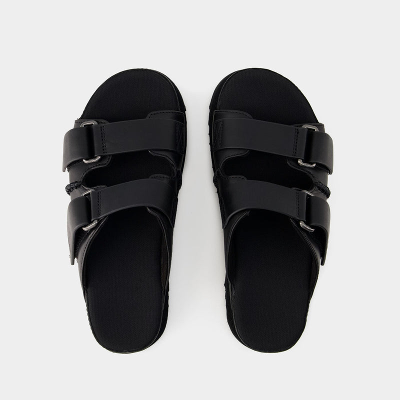 W Goldenstar Hi Sandals - UGG - Leather - Black