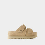 W Goldenstar Hi Slide Mules - UGG - Leather - Beige