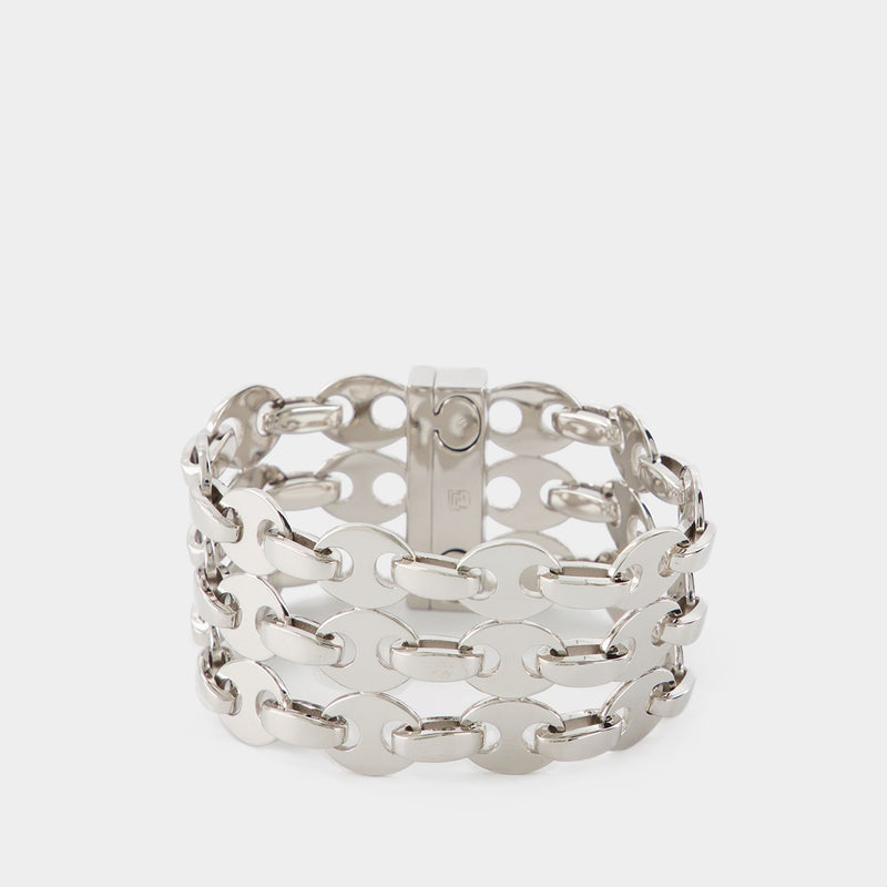 Eight Nano 3Row Bracelet - Paco Rabanne - Silver - Brass