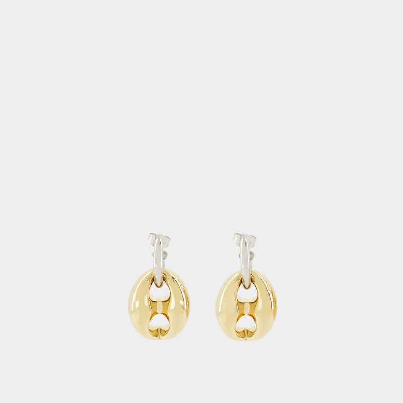 Xtra Eight Dang Earring - Paco Rabanne - Gold/Silver - Brass