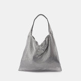 Pixel Hobo Bag - Paco Rabanne - Silver - Strass