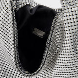 Pixel Hobo Bag - Paco Rabanne - Silver - Strass