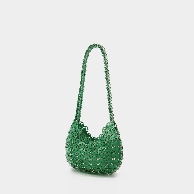 1969 Moon Hobo Bag Paco Rabanne Bright Green Brass