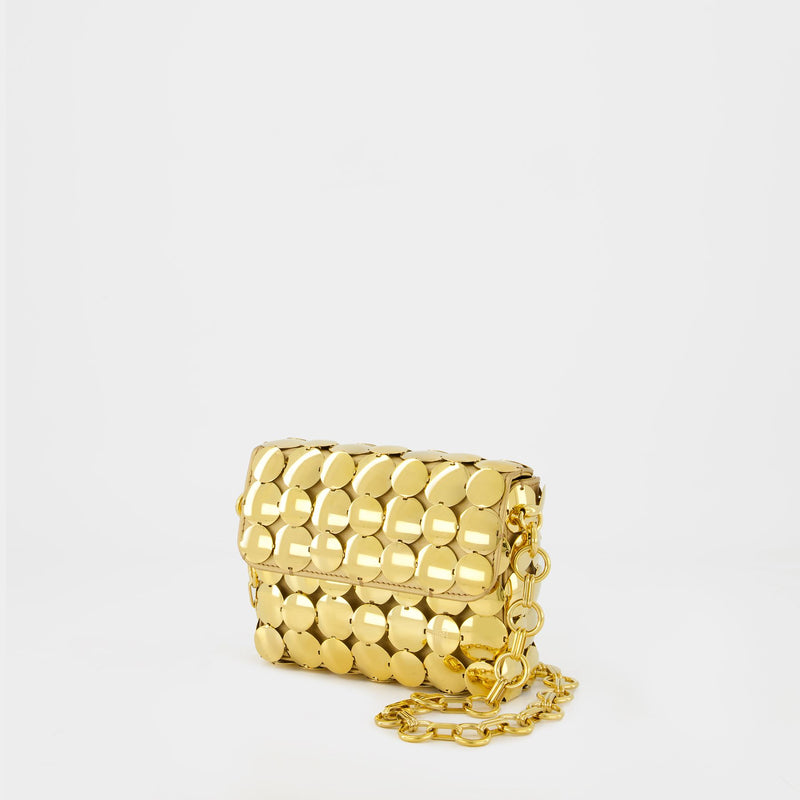 Button Flap S Crossbody - Paco Rabanne - Gold
