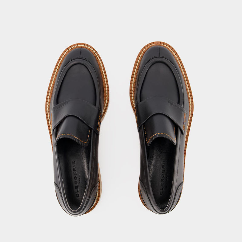 Bahati Flat Shoes - Clergerie - Black - Leather