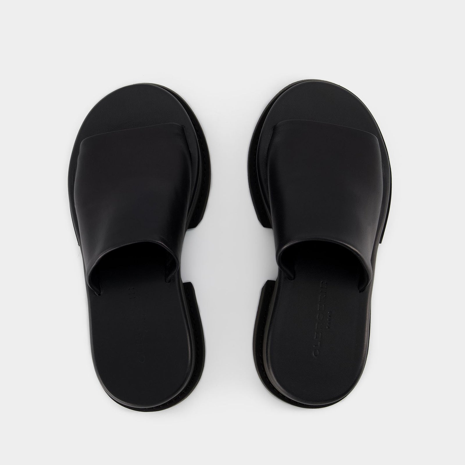 【関税込み】Faith Sandals - Clergerie - Black - Leather Faith Sandals - Clergerie - Black - Leather