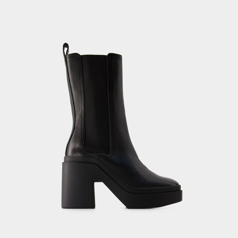 Nolan1Ankle Boots - Clergerie - Leather - Black