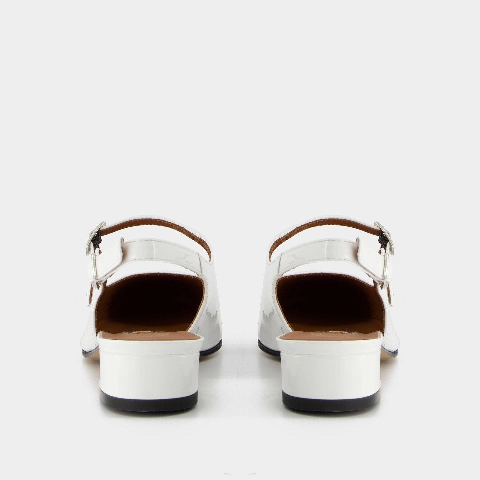 Peche Pumps - Carel - White - Patent Leather