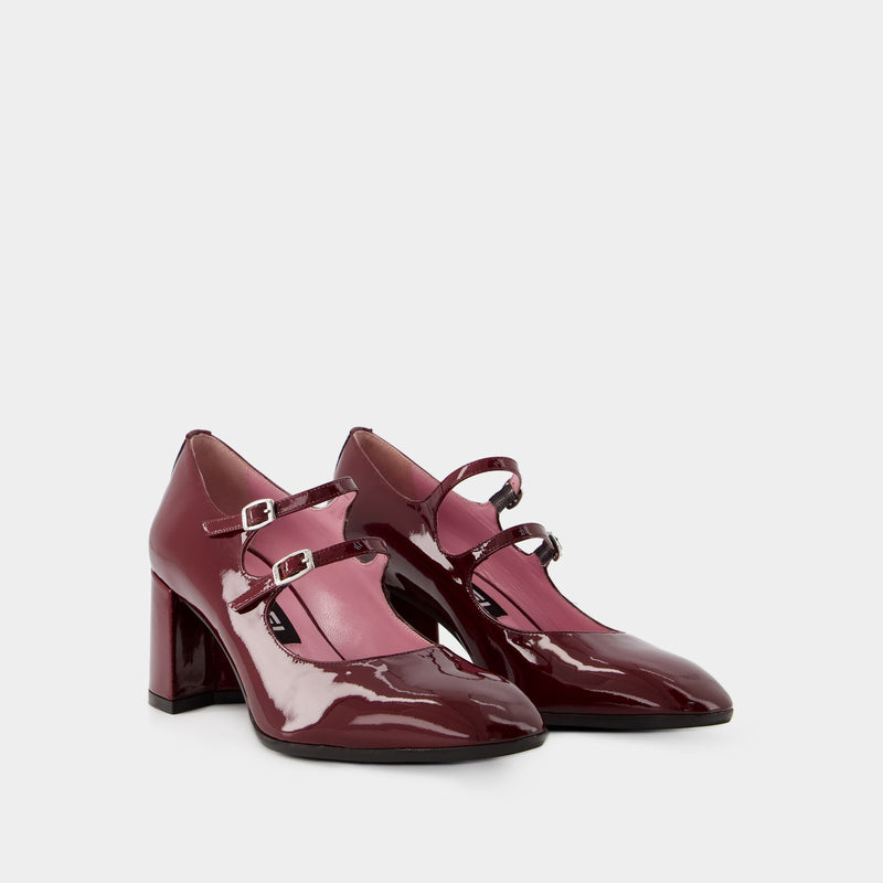 Alice Pumps - Carel - Patent Leather - Burgundy