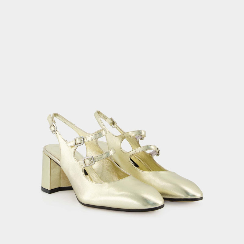 Banana Pumps - Carel - Platine - Leather