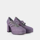 Pigalle Pumps - Carel - Purple - Leather