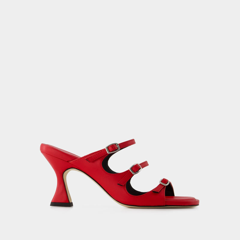 Kitty Sandals - Carel - Leather - Red