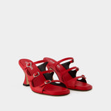 Kitty Sandals - Carel - Leather - Red