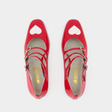 Kina Pumps - Carel - Red - Patent Leather