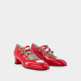 Kina Pumps - Carel - Red - Patent Leather