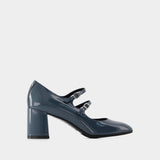 Alice Pumps - Carel - Patent Leather - Grey Blue