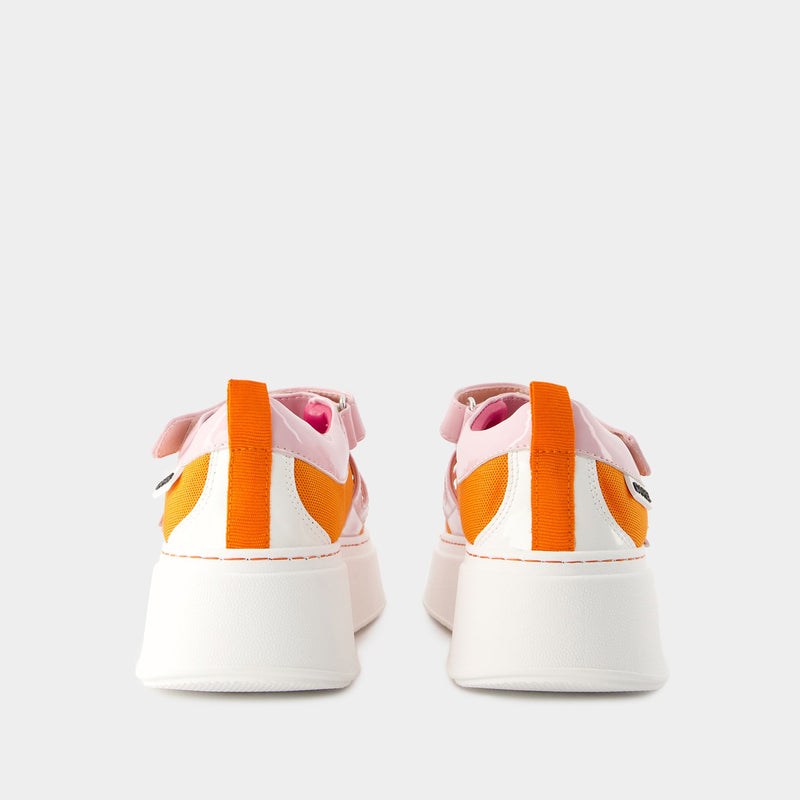 Baskina Sneakers - Carel - Leather - Orange/Pink