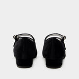 Ariana Ballerinas - Carel - Velvet - Black