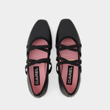 Tutu Ballerinas - Carel - Leather - Black