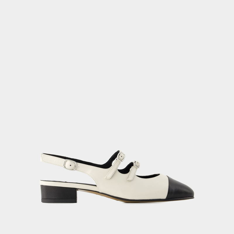 Abricot Pumps - Carel - Leather - Beige/Black