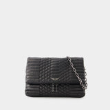 Hobo Rocky Mat Bag - Zadig & Voltaire - Leather - Black