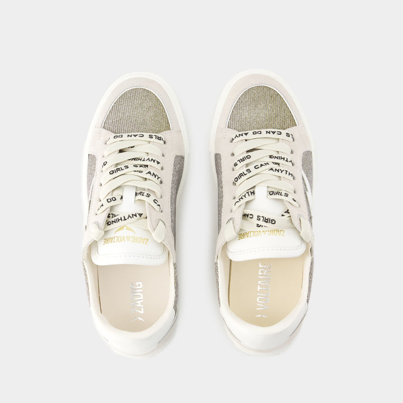 Zv1747 Sparkle Sneakers - Zadig & Voltaire - Canvas - Silver