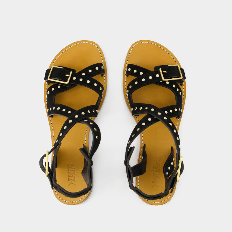 Cecilia Caprese Sandals - Zadig & Voltaire - Leather - Black