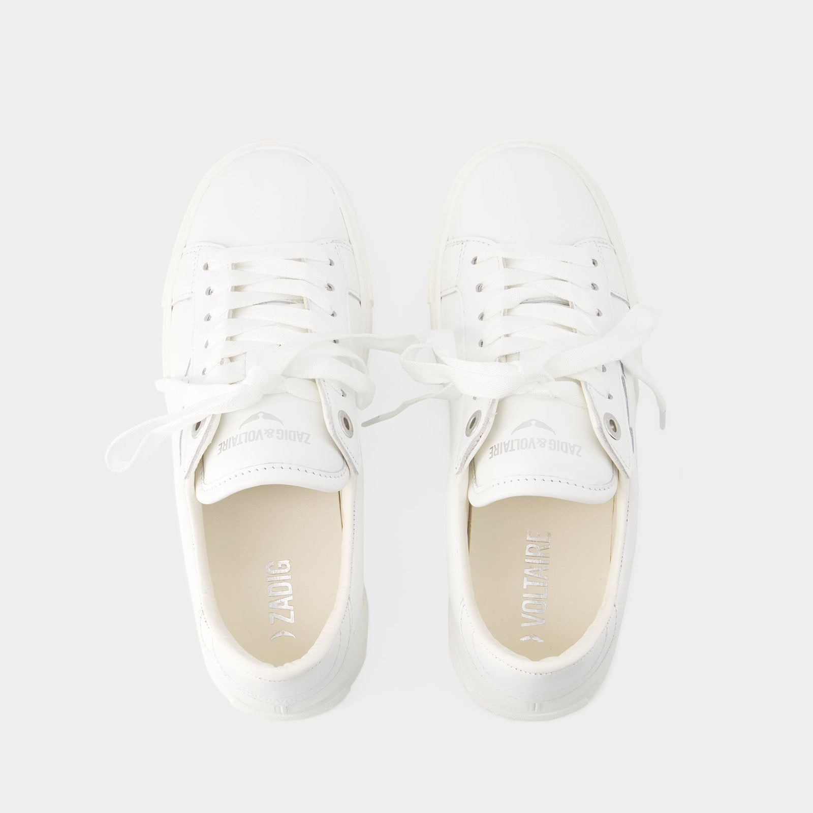 La Flash Chunky Sneakers - Zadig & Voltaire - Leather - White