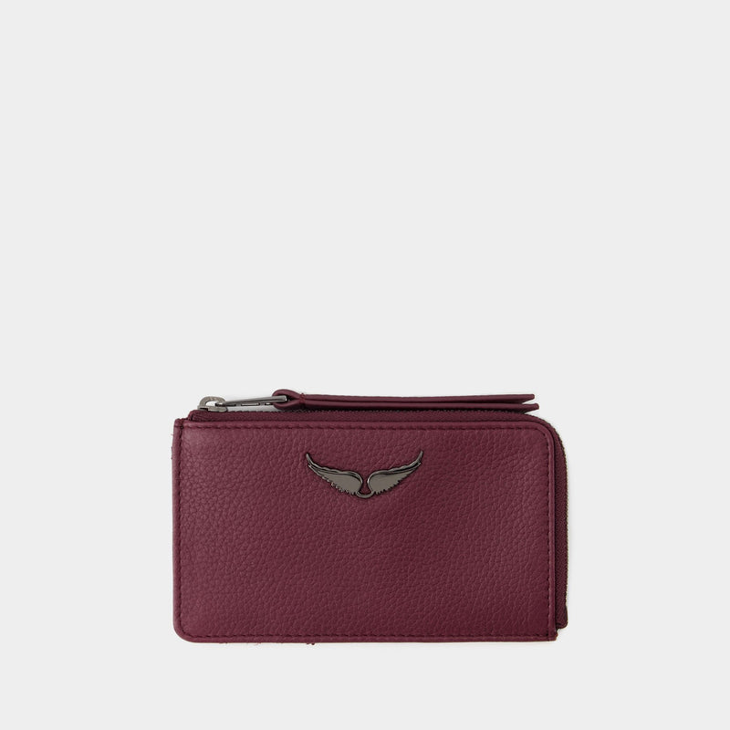 ZV Card Cardholder - Zadig&Voltaire - Leather - Purple