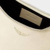 Moonrock Grained Hobo Bag - Zadig & Voltaire - Leather - White