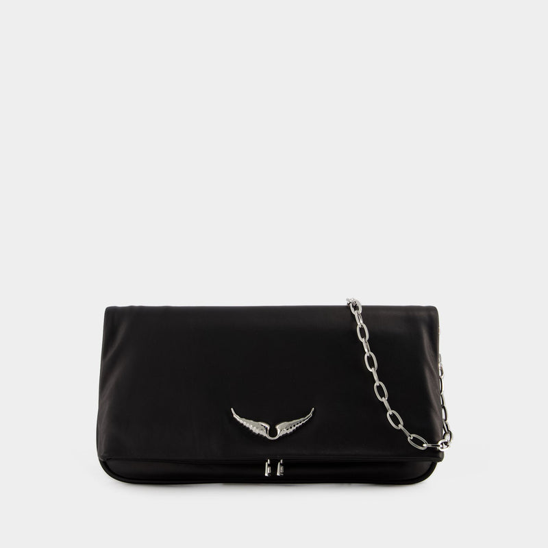 Rock Minimal Hobo Bag - Zadig & Voltaire - Leather - Black