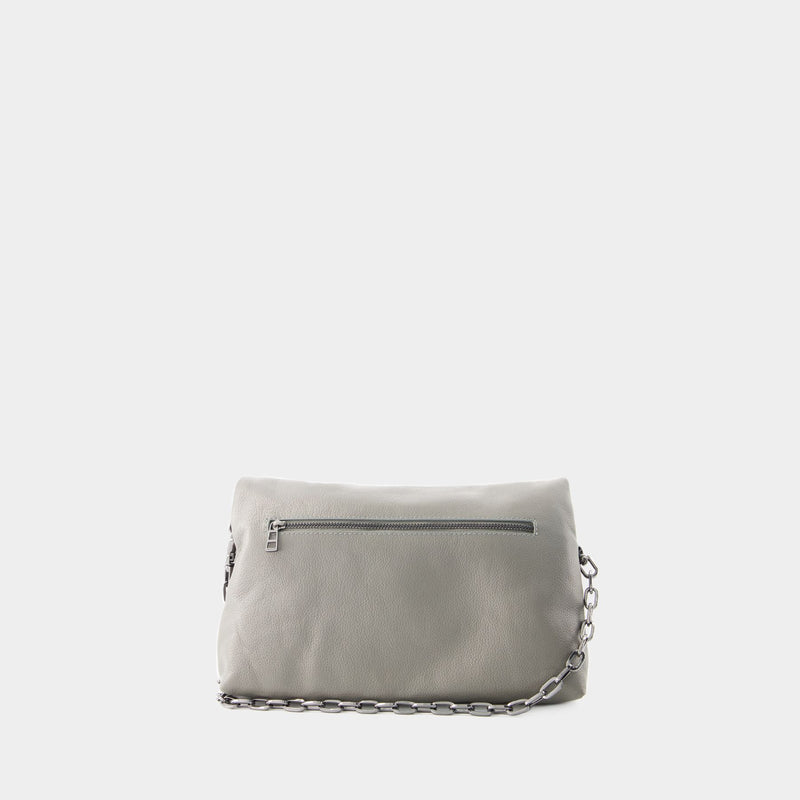 Zadig & Voltaire Rock Suede Double-Strap Clutch Shoulder Bag