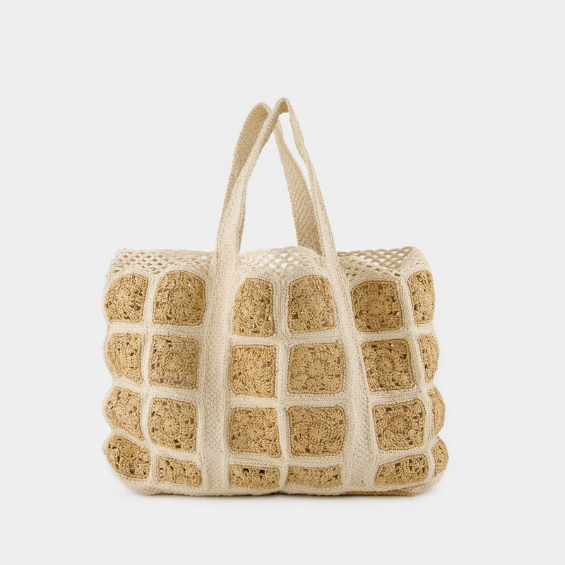 Nano Moon Hobo Bag - Vanessa Bruno -  Greige - Leather