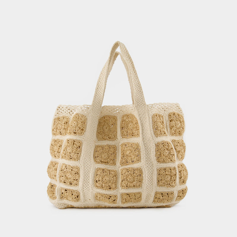 Nano Moon Hobo Bag - Vanessa Bruno -  Greige - Leather