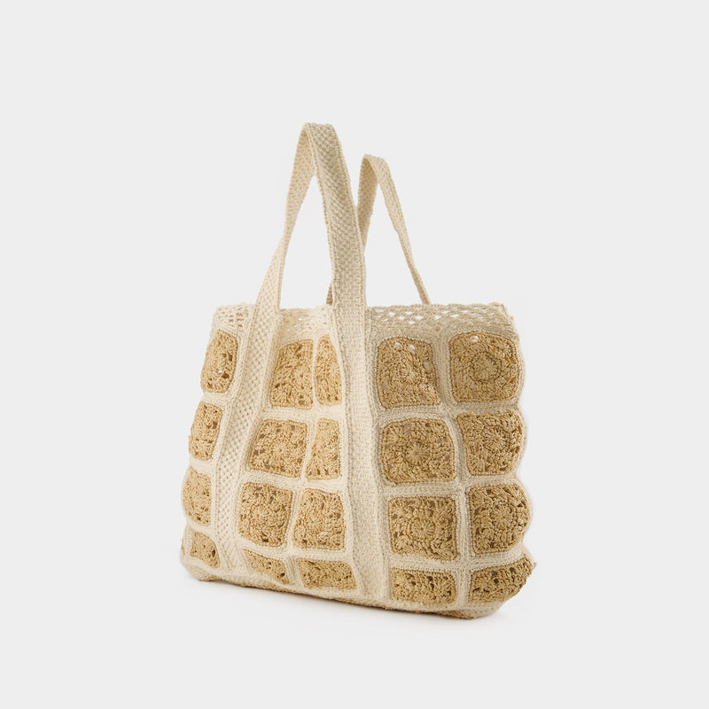 Nano Moon Hobo Bag - Vanessa Bruno -  Greige - Leather