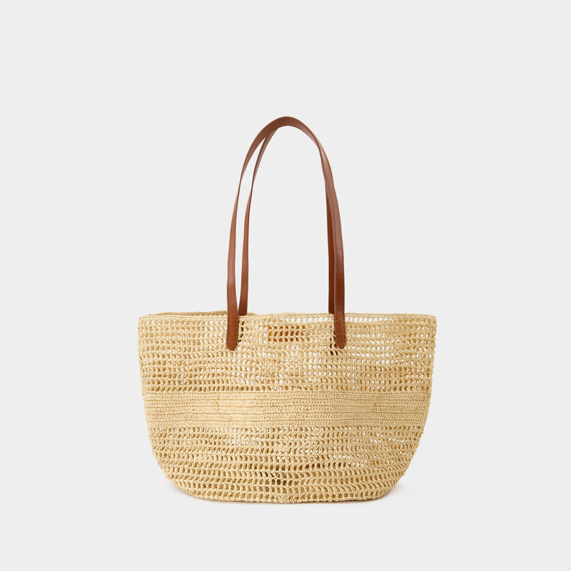 Panier Shopper Bag - Vanessa Bruno - Raffia - Beige