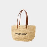 Panier Shopper Bag - Vanessa Bruno - Raffia - Beige