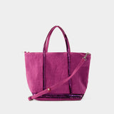 Cabas S Shopper Bag - Vanessa Bruno - Linen - Pink Sorbet