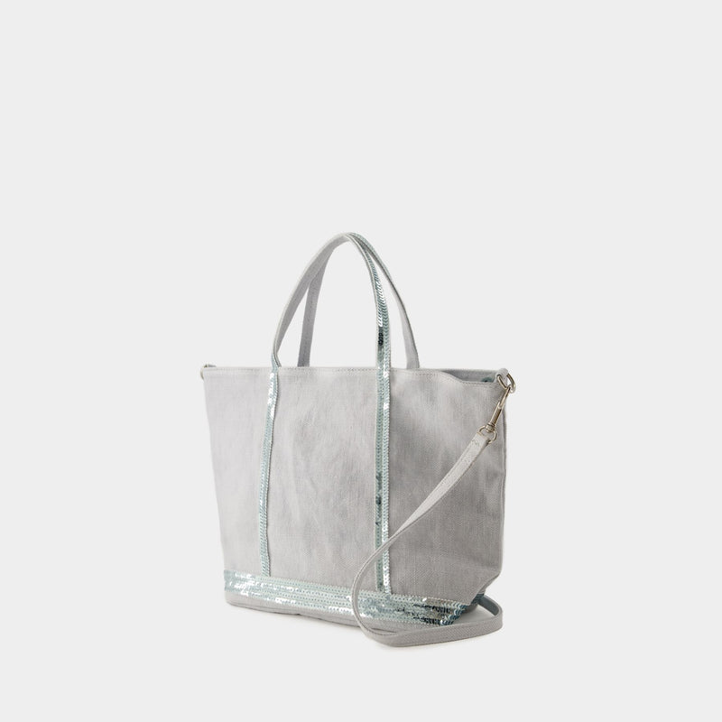 Cabas S Shopper Bag - Vanessa Bruno - Linen - Grey