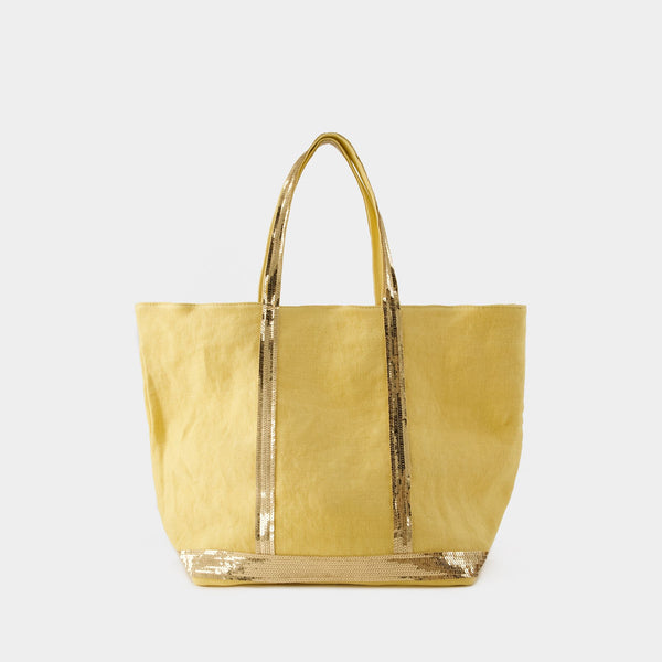 Cabas L Shopper Bag Vanessa Bruno Linen Fresh Butter