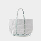 Cabas L Shopper Bag - Vanessa Bruno - Linen - Grey