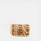 Nano Moon Crossbody - Vanessa Bruno - Raffia - Brown